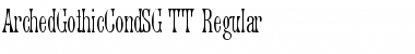Download ArchedGothicCondSG TT Regular Font