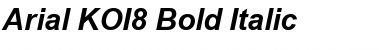 Arial KOI8 Bold Italic Font