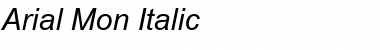 Arial Mon Italic