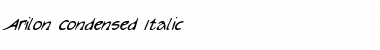 Arilon Condensed Italic Font
