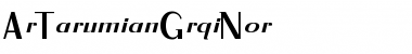 ArTarumianGrqiNor Regular Font