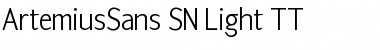 Download ArtemiusSans SN Light TT Font