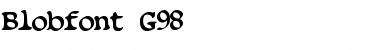 Blobfont G98 Regular Font