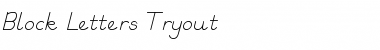 Download Block Letters Tryout Font