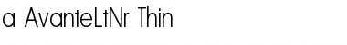 a_AvanteLtNr Thin Font