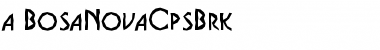 Download a_BosaNovaCpsBrk Font