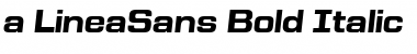 a_LineaSans Bold Italic Font