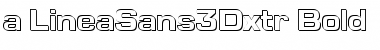 Download a_LineaSans3Dxtr Font