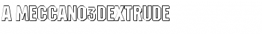 a_Meccano3Dxtr Regular Font