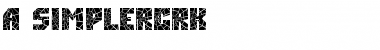 Download a_SimplerCrk Font