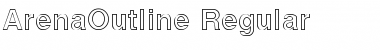 ArenaOutline Regular Font