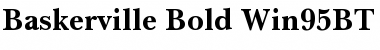 Baskerville Win95BT Bold Font