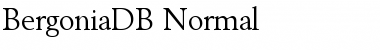 BergoniaDB Normal Font