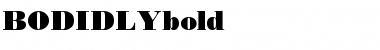 BODIDLYbold Regular Font