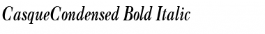 CasqueCondensed Bold Italic Font