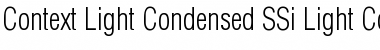 Context Light Condensed SSi Font