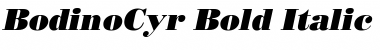 BodinoCyr Bold Italic