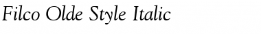 Filco Olde Style Italic Font