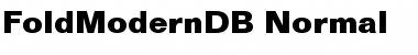 FoldModernDB Normal Font