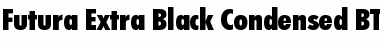 Futura XBlkCn BT Extra Black Font