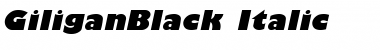 GiliganBlack Font