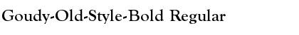 Download Goudy-Old-Style-Bold Font