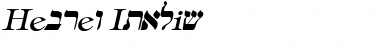 Hebrew Italic Font