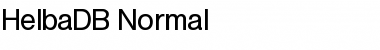 HelbaDB Normal Font