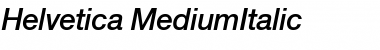Download Helvetica-MediumItalic Font