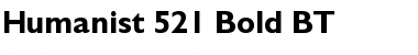 Humanst521 BT Bold Font