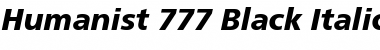 Humnst777 Blk BT Black Italic