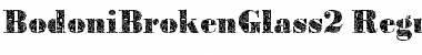 BodoniBrokenGlass2 Regular Font