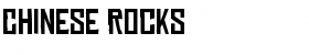 Chinese Rocks Font