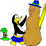 Penguin with Sandman