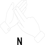 Sign Language N