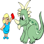 Dinosaur & Girl 2