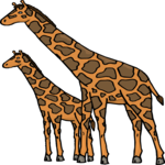 Giraffe & Baby
