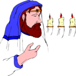 Rabbi with Candles