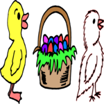 Chicks & Easter Basket