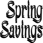 Spring Savings