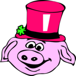 Pig Wearing Hat 1