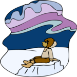 Eskimo on Iceberg