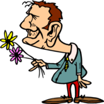 Man Giving Flowers