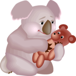 Koala with Teddy Bear