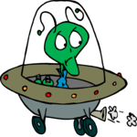 Space Alien in Ship 2