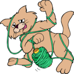 Cat with Yarn 3