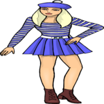 Girl in Skirt 1