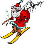 Santa Skiing 4