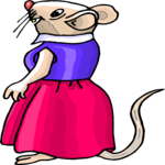 Mouse Wearing Dress 1