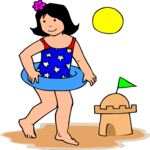 Girl on Beach 4